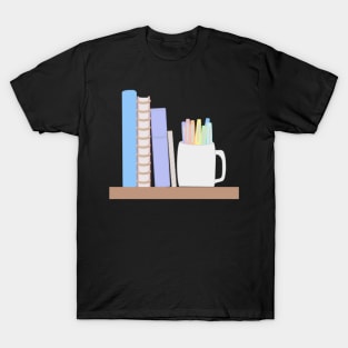 Pastel Bookshelf T-Shirt